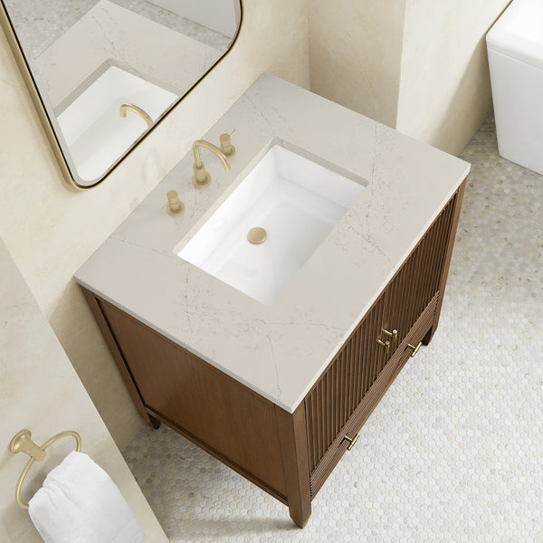 James Martin Myrrin 30" Single Vanity with 3 CM Countertop