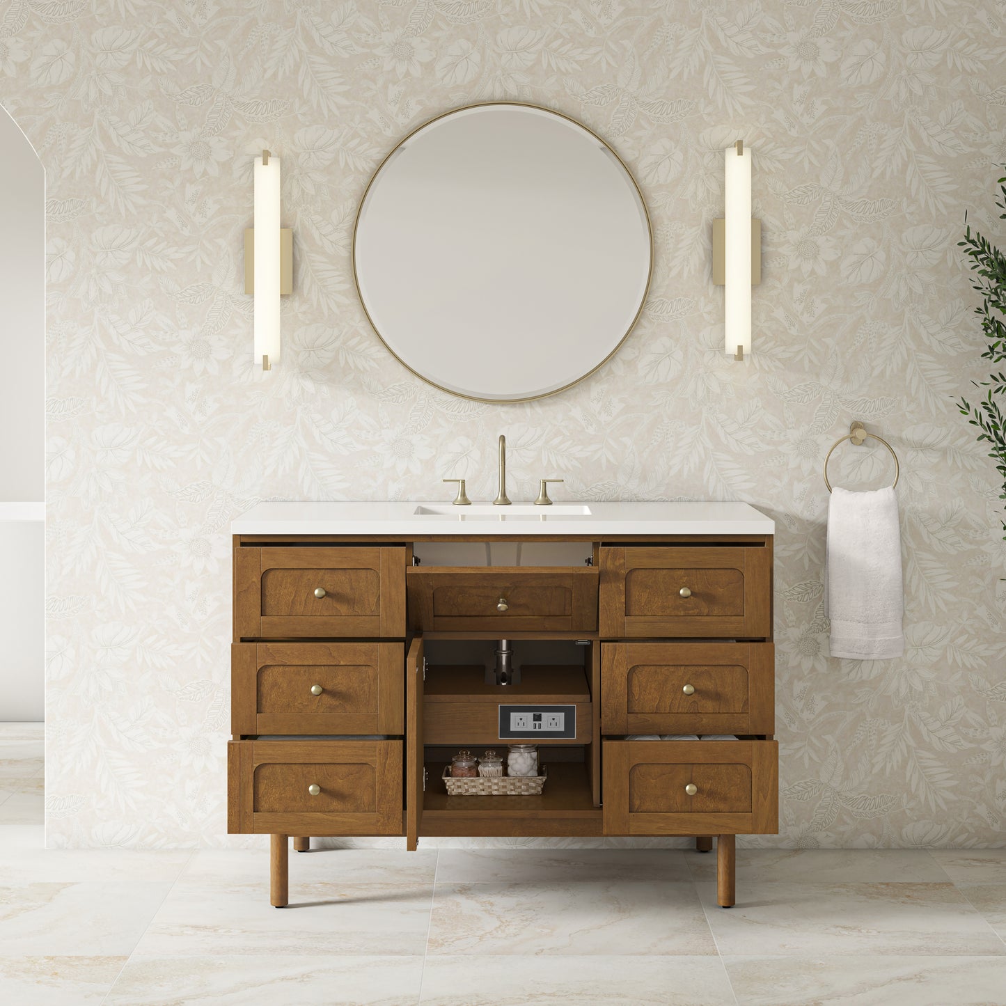 James Martin Laurent 48" Single Vanity with 3 CM Countertop