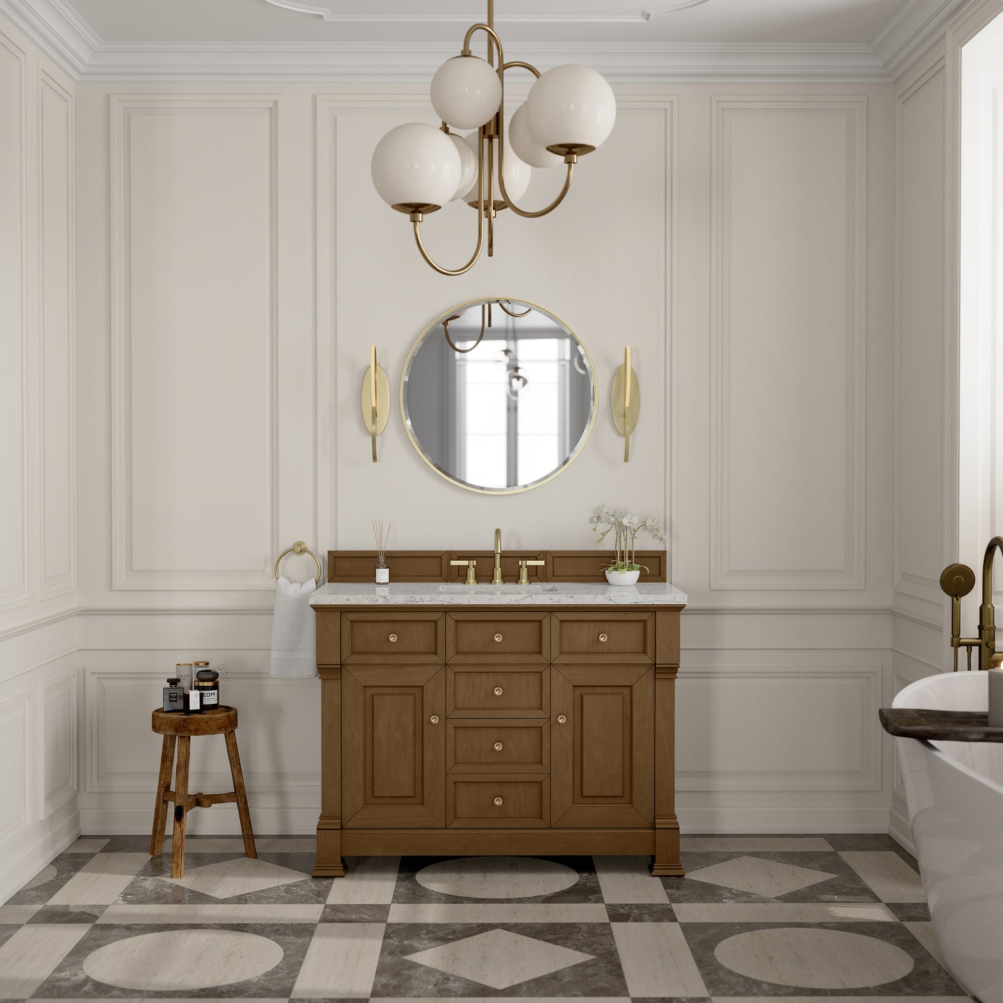 James Martin Brookfield 48" Single Vanity with 3 CM Countertop - Luxe Bathroom Vanities