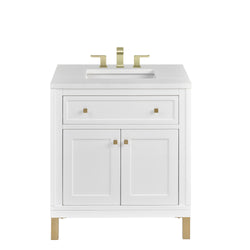 James Martin Chicago 30" Single Vanity with 3 CM Countertop