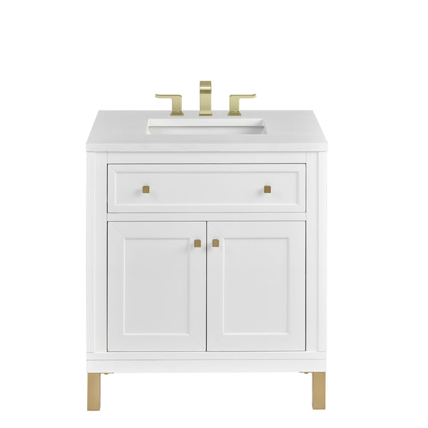 James Martin Chicago 30" Single Vanity with 3 CM Countertop