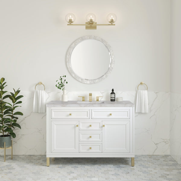 James Martin Chicago 48" Single Vanity with 3 CM Countertop