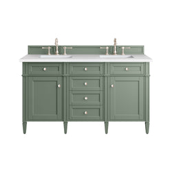 James Martin Brittany 60" Double Vanity with 3 CM Countertop