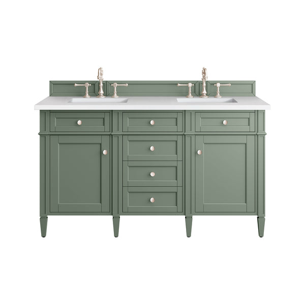 James Martin Brittany 60" Double Vanity with 3 CM Countertop