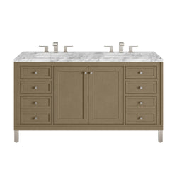 James Martin Chicago 60" Double Vanity with 3 CM Countertop