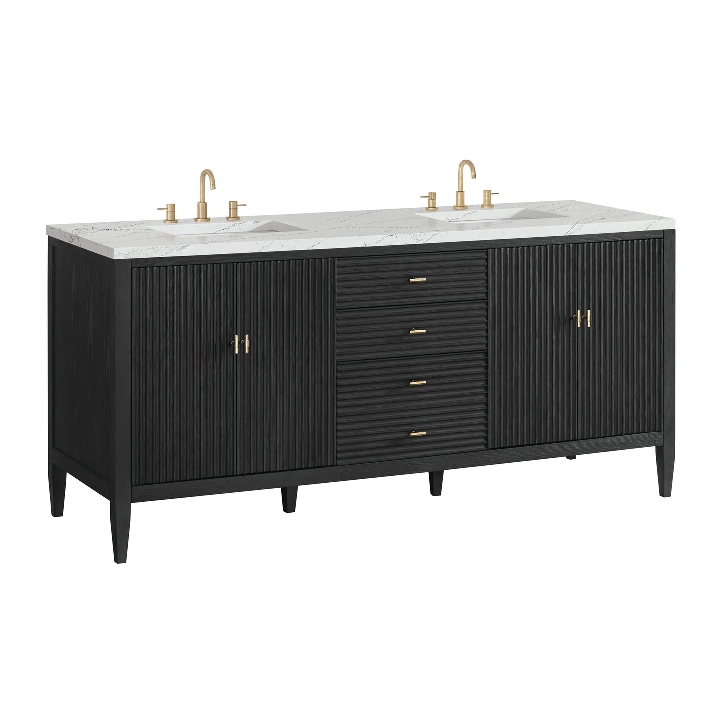 James Martin Myrrin 72" Double Vanity with 3 CM Countertop