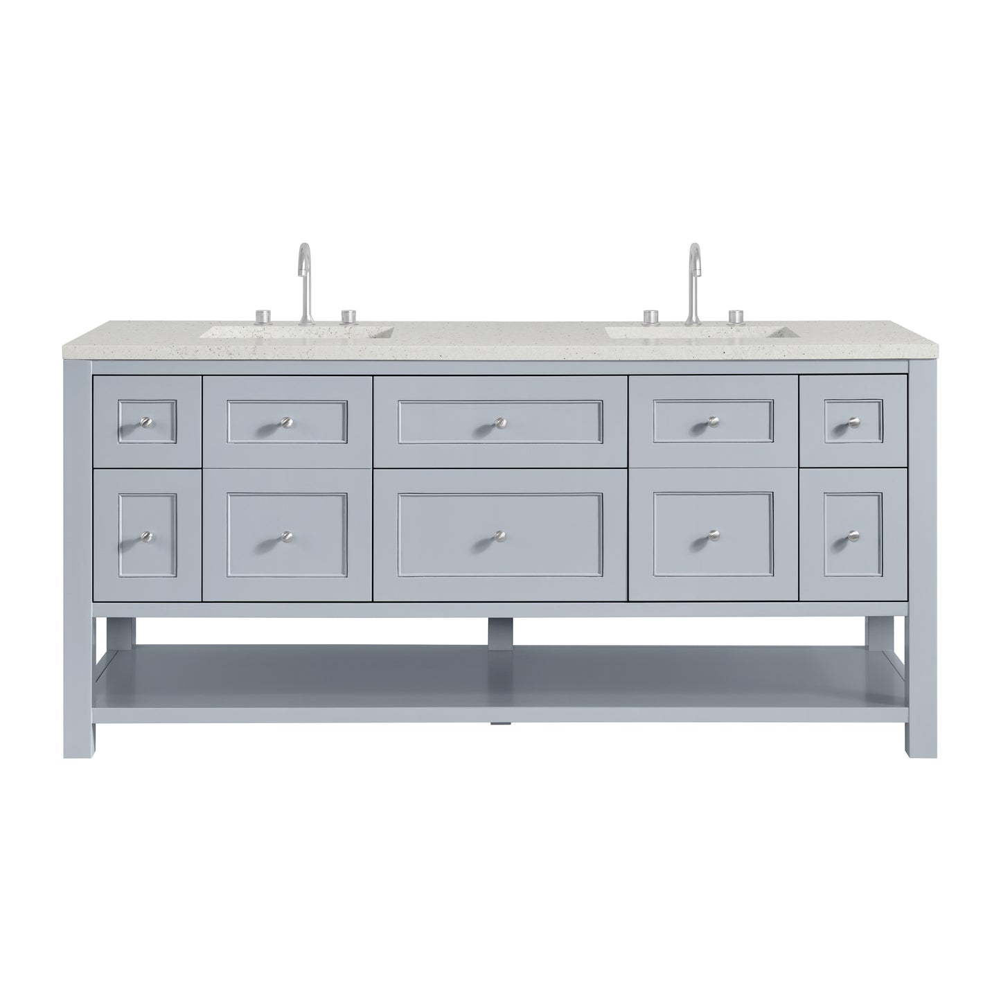 James Martin Breckenridge 72" Double Vanity w/ 3 CM Countertop