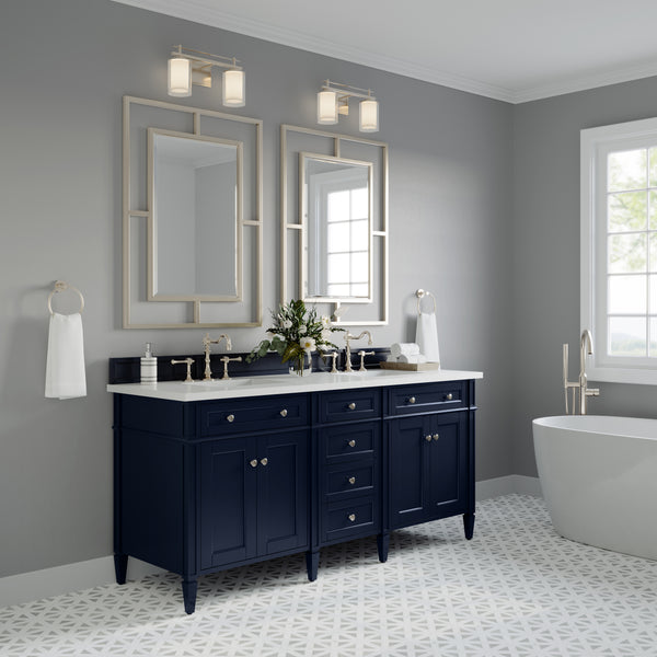 James Martin Brittany 72" Double Vanity with 3 CM Countertop