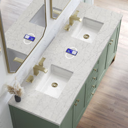 James Martin Chicago 72" Double Vanity with 3 CM Countertop & FreePower Wireless Charger