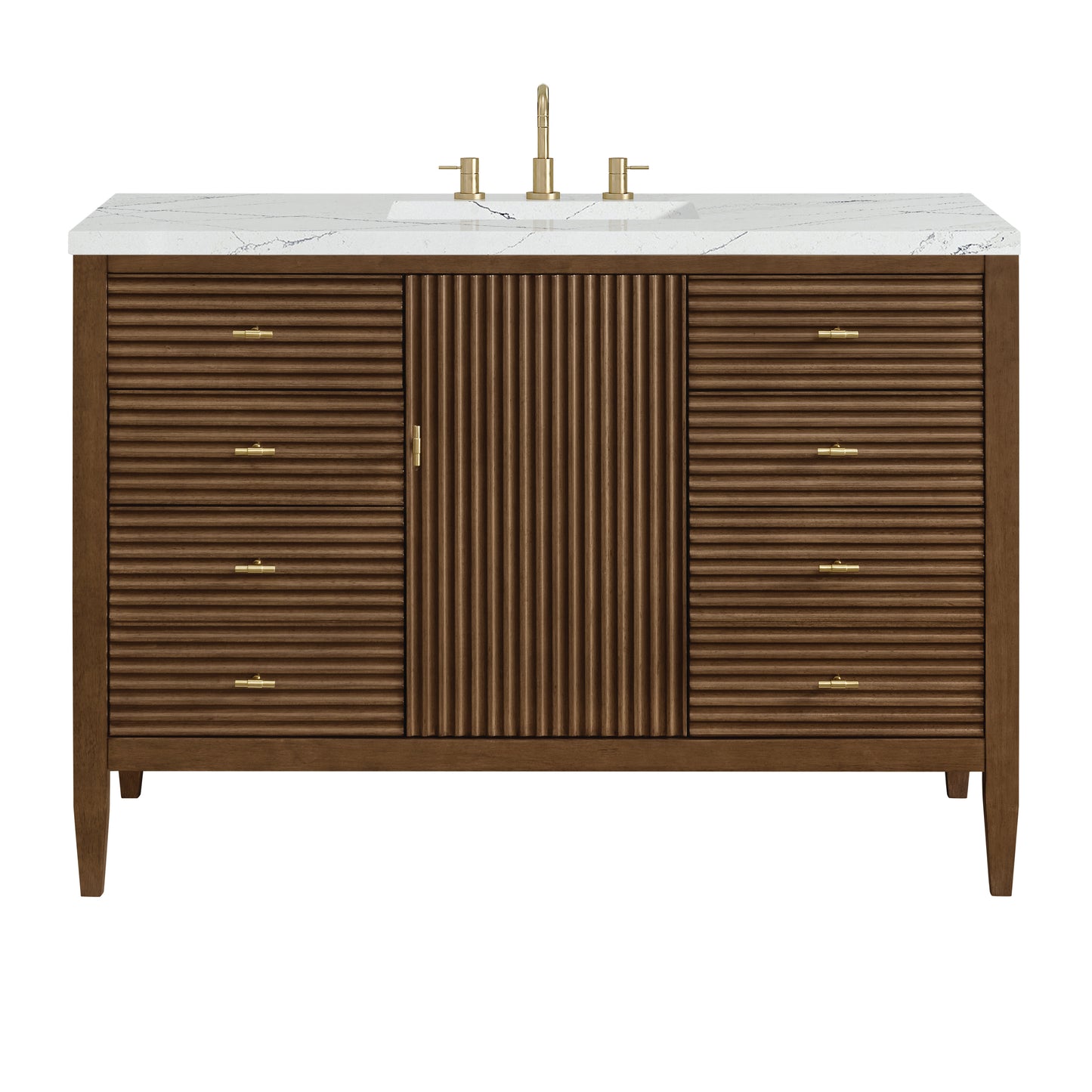 James Martin Myrrin 48" Single Vanity with 3 CM Countertop & FreePower Wireless Charger