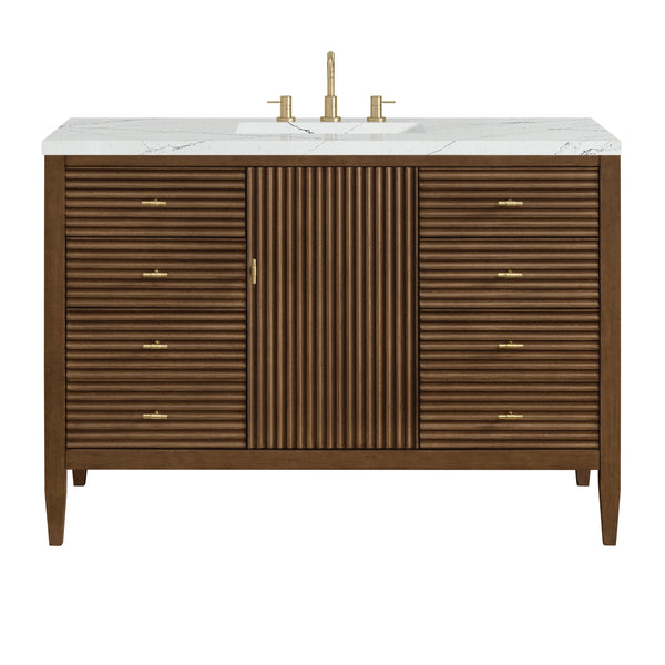 James Martin Myrrin 48" Single Vanity with 3 CM Countertop & FreePower Wireless Charger