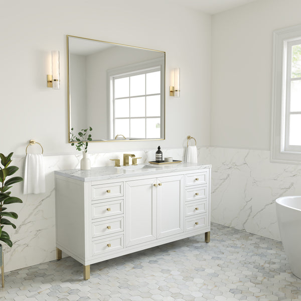 James Martin Chicago 60" Single Vanity with 3 CM Countertop