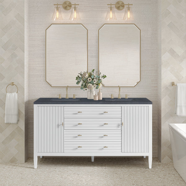 James Martin Myrrin 60" Double Vanity with 3 CM Countertop