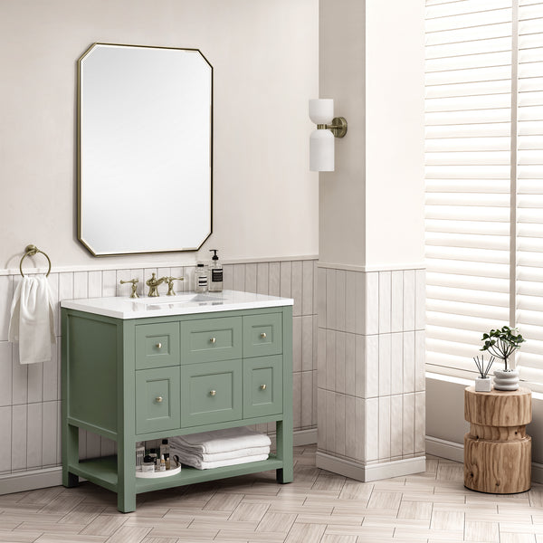 James Martin Breckenridge 36" Single Vanity w/ 3CM Countertop