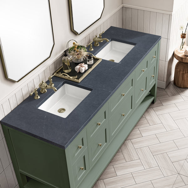 James Martin Breckenridge 72" Double Vanity w/ 3 CM Countertop
