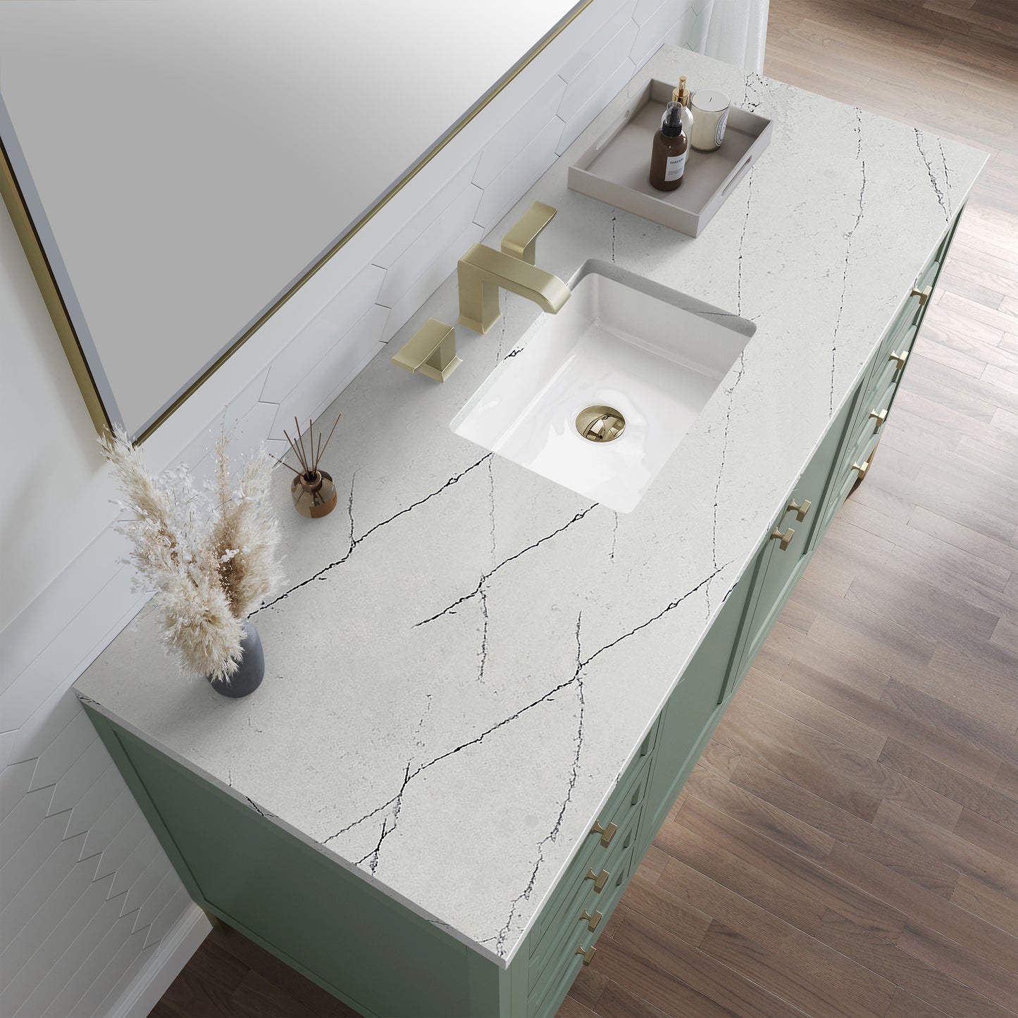 James Martin Chicago 60" Single Vanity with 3 CM Countertop