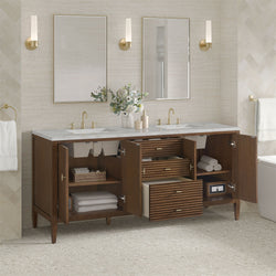 James Martin Myrrin 72" Double Vanity with 3 CM Countertop