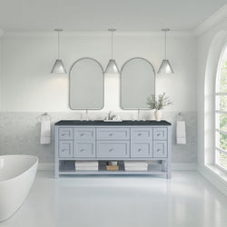 James Martin Breckenridge 72" Double Vanity w/ 3 CM Countertop