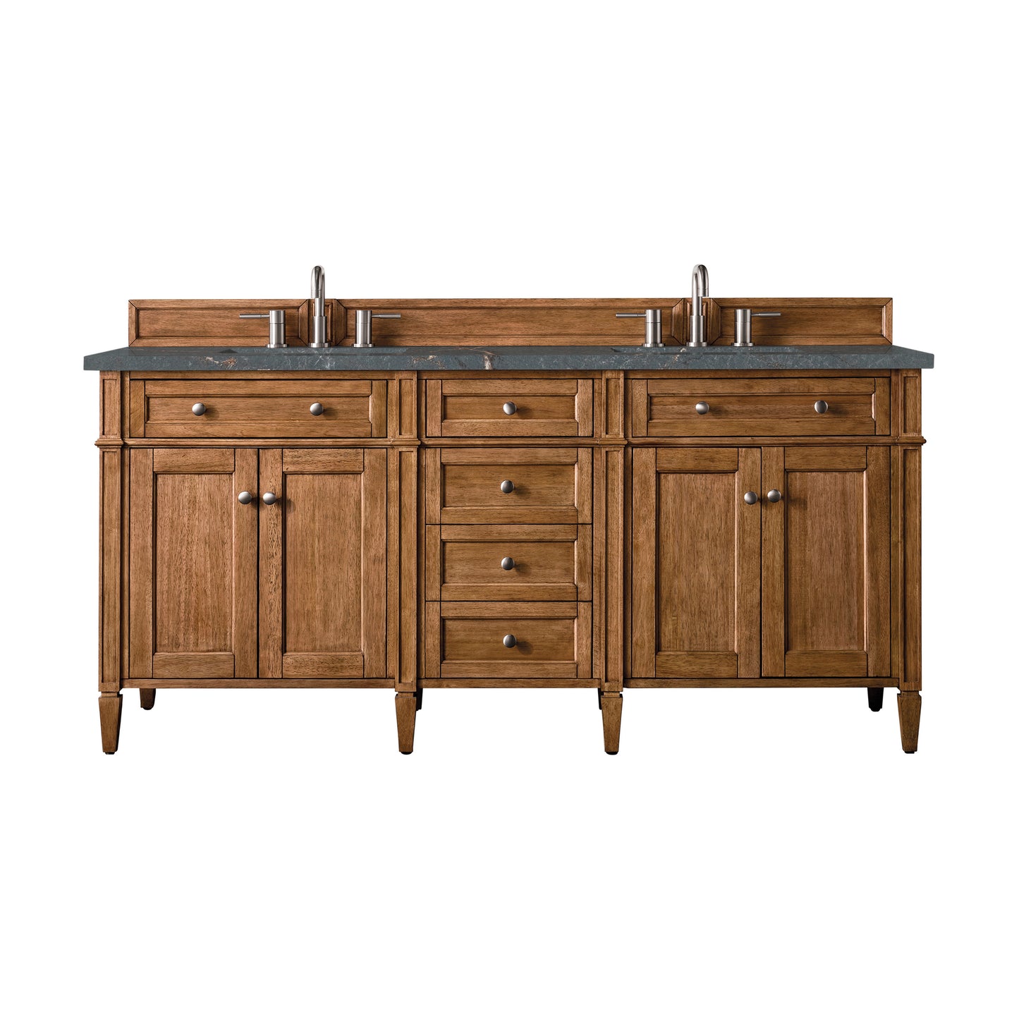 James Martin Brittany 72" Double Vanity with 3 CM Countertop & FreePower Wireless Charger