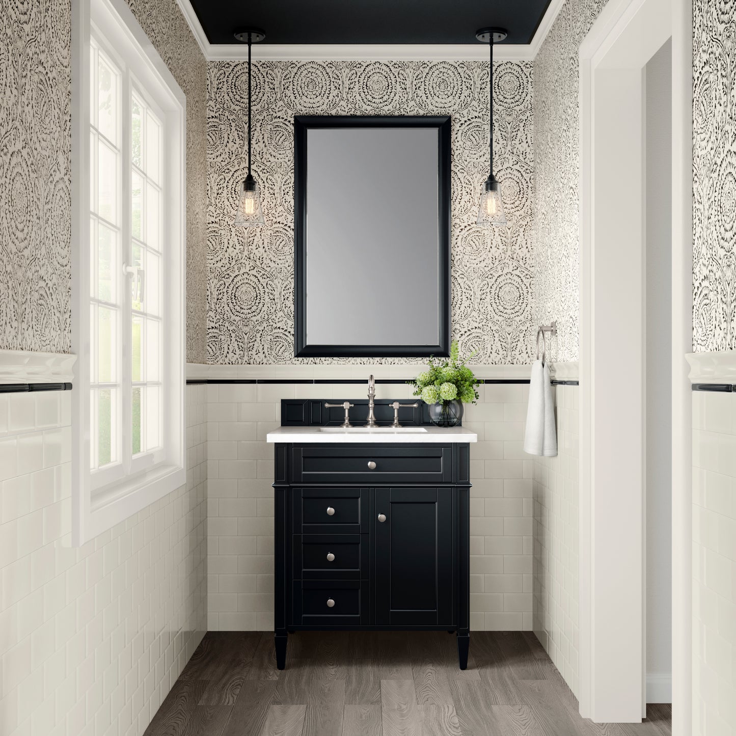 James Martin Brittany 30" Single Vanity with 3 CM Countertop