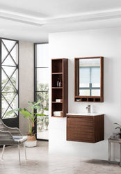 James Martin Mantova 23.6" Single Vanity with Composite Stone Top - Luxe Bathroom Vanities
