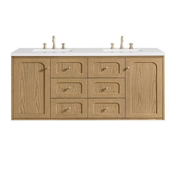 James Martin Laurent 60" Double Vanity with 3 CM Countertop