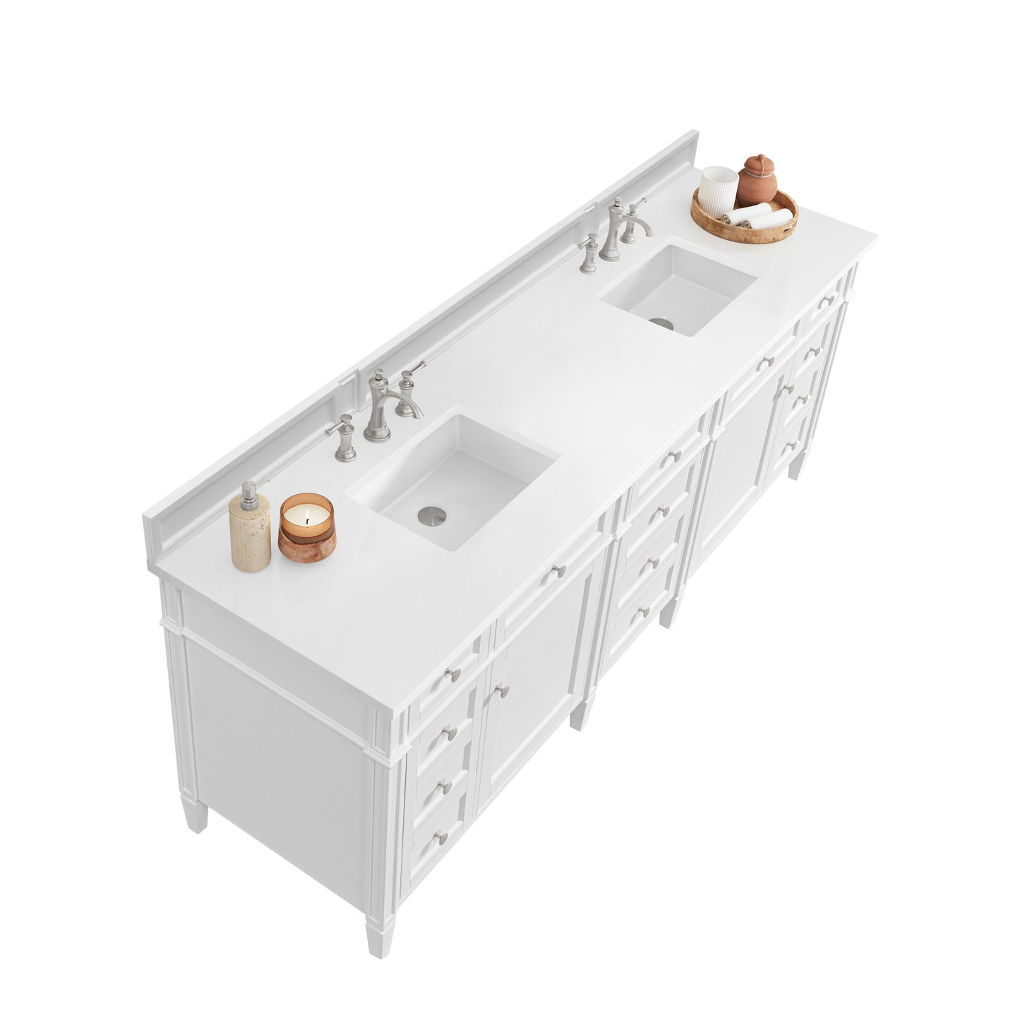 James Martin 84" Brittany Double Vanity - Luxe Bathroom Vanities