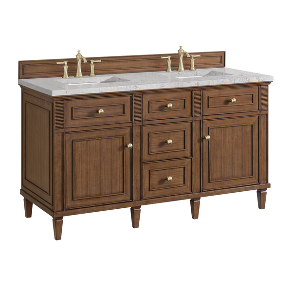 James Martin Lorelai 60" Double Vanity with 3 CM Countertop & FreePower Wireless Charger