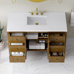 James Martin Hudson 48" Single Vanity with 3 CM Countertop
