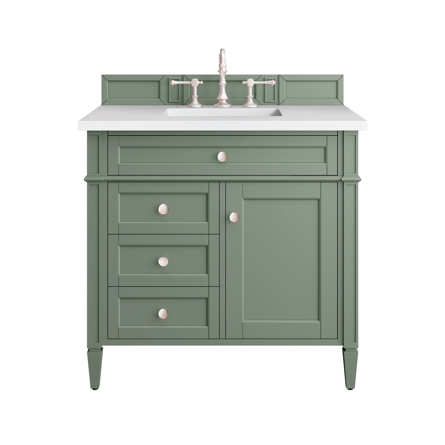 James Martin Brittany 36" Single Vanity with 3 Countertop
