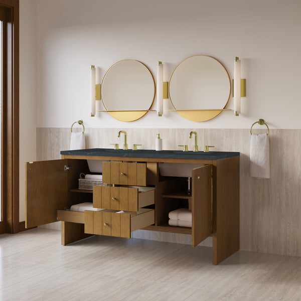 James Martin Hudson 60" Double Vanity with 3 CM Countertop