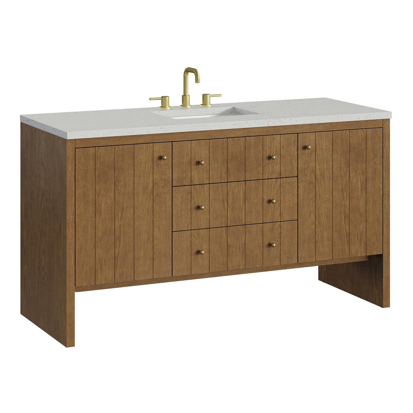 James Martin Hudson 60" Single Vanity with 3 CM Countertop