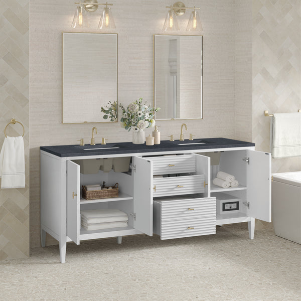 James Martin Myrrin 72" Double Vanity with 3 CM Countertop