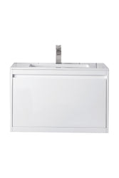James Martin Mantova 31.5" Single Vanity with Composite Stone Top - Luxe Bathroom Vanities