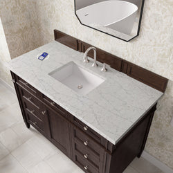 James Martin Brittany 48" Single Vanity with 3 CM Countertop & FreePower Wireless Charger