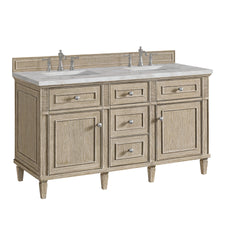 James Martin Lorelai 60" Double Vanity with 3 CM Countertop & FreePower Wireless Charger