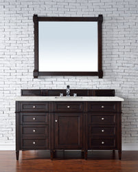 James Martin Brittany 60" Single Vanity with 3 CM Countertop & FreePower Wireless Charger