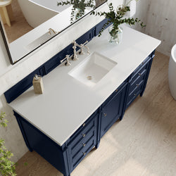 James Martin Brittany 60" Single Vanity with 3 CM Countertop