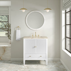 James Martin Myrrin 30" Single Vanity with 3 CM Countertop