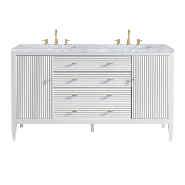 James Martin Myrrin 60" Double Vanity with 3 CM Countertop