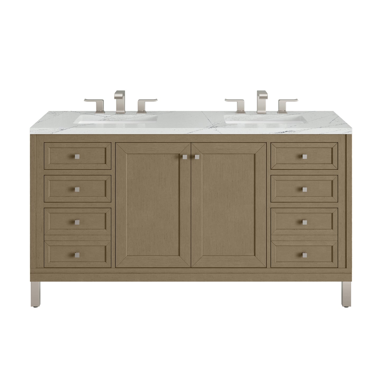 James Martin Chicago 60" Double Vanity with 3 CM Countertop