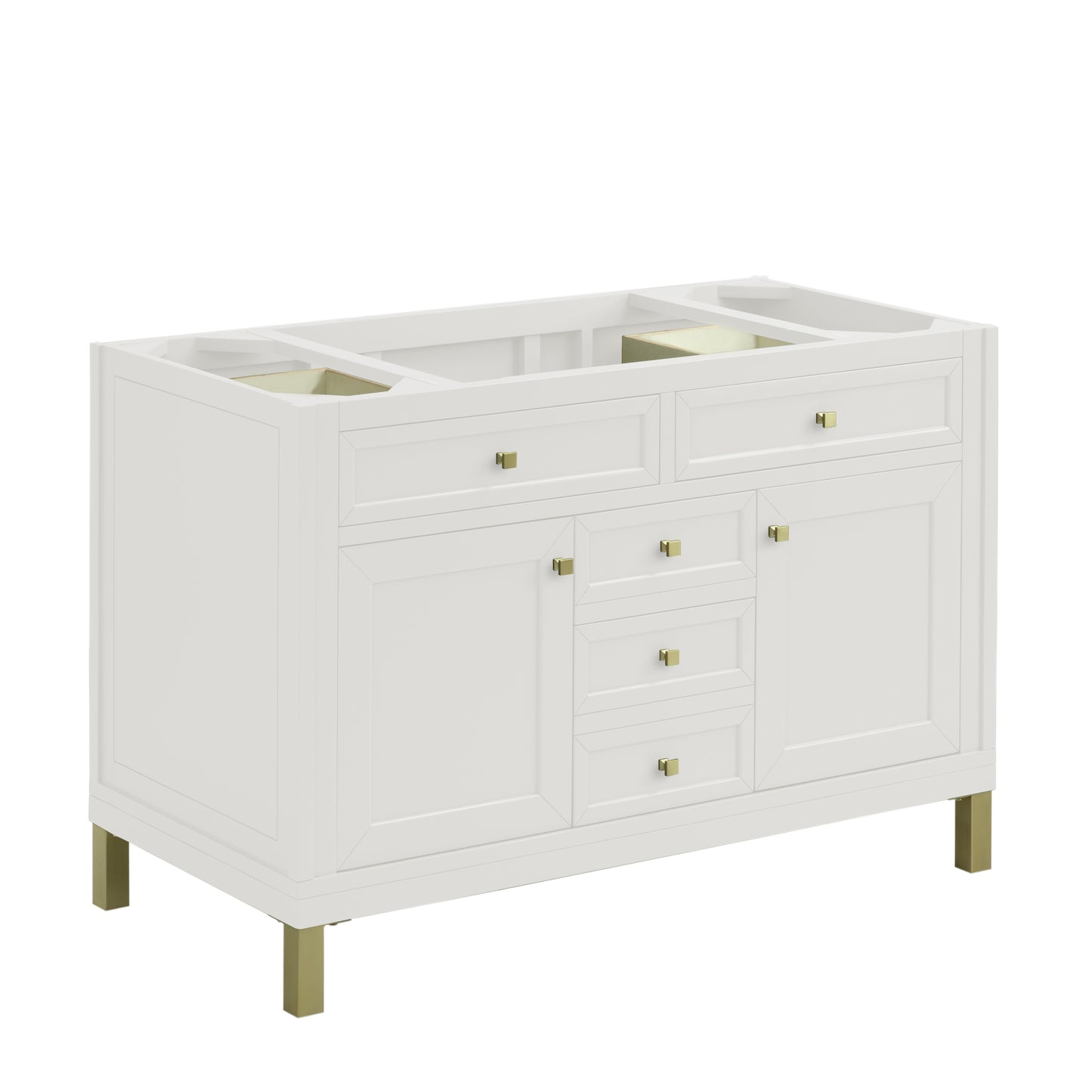 James Martin Chicago 48" Single Vanity with 3 CM Countertop & FreePower Wireless Charger