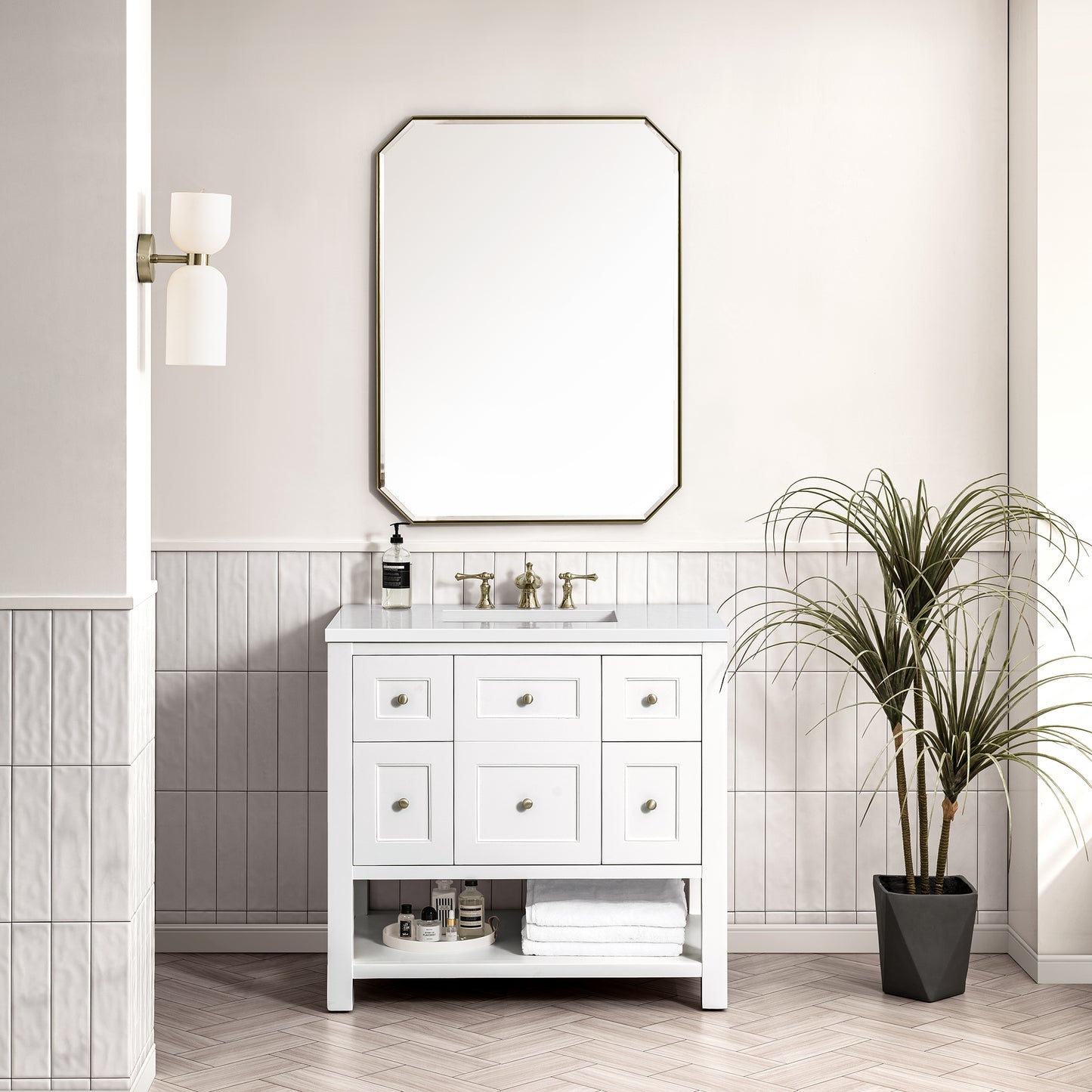 James Martin Breckenridge 36" Single Vanity w/ 3CM Countertop