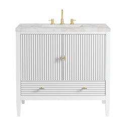 James Martin Myrrin 36" Single Vanity with 3 CM Countertop
