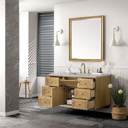 James Martin Laurent 48" Single Vanity with 3 CM Countertop & FreePower Wireless Charger