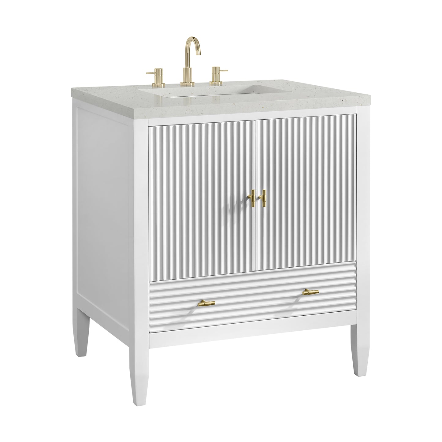 James Martin Myrrin 30" Single Vanity with 3 CM Countertop