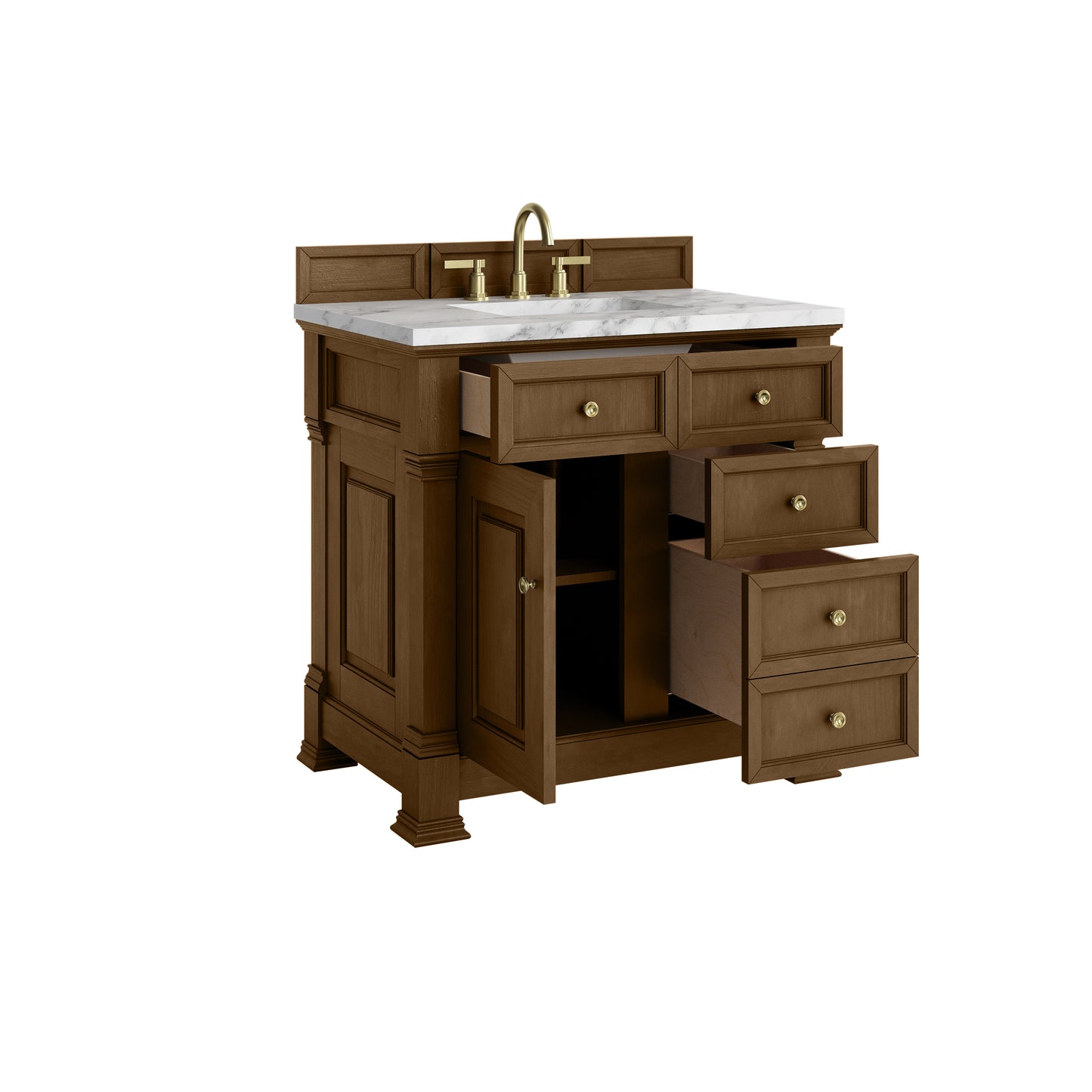 James Martin Brookfield 36" Single Vanity with 3 CM Countertop - Luxe Bathroom Vanities