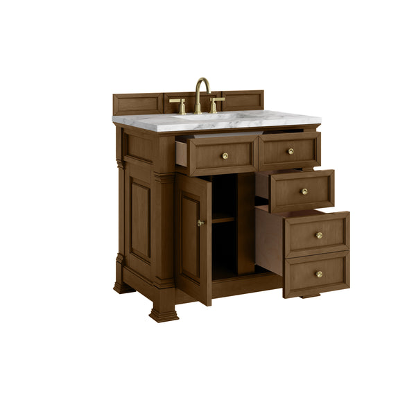 James Martin Brookfield 36" Single Vanity with 3 CM Countertop - Luxe Bathroom Vanities