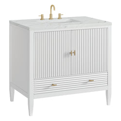 James Martin Myrrin 36" Single Vanity with 3 CM Countertop