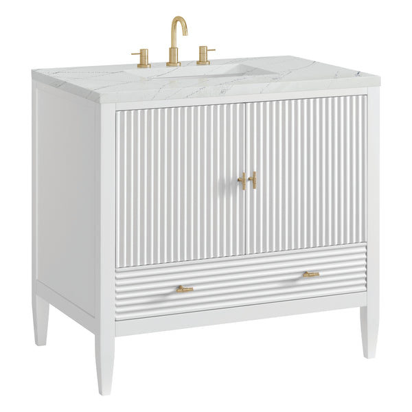 James Martin Myrrin 36" Single Vanity with 3 CM Countertop